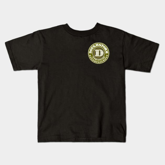 Doughstorm Worldwide Entertainment Kids T-Shirt by HECREATES